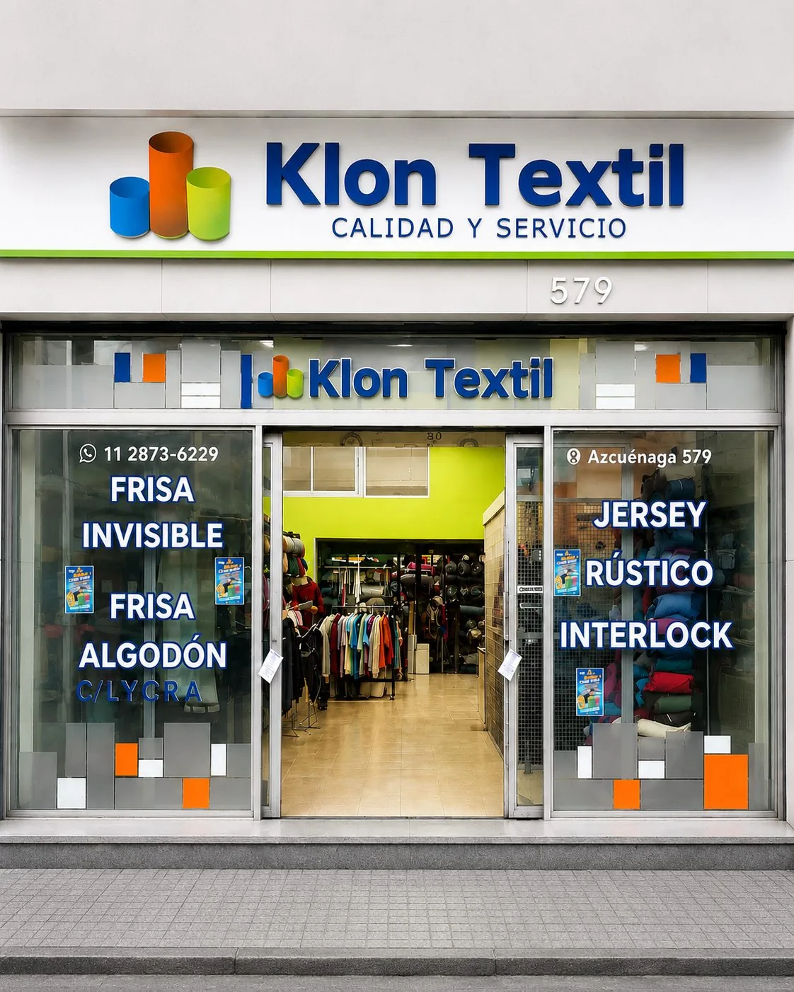 Klon Textil — local en Once